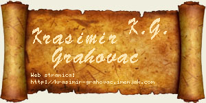 Krasimir Grahovac vizit kartica